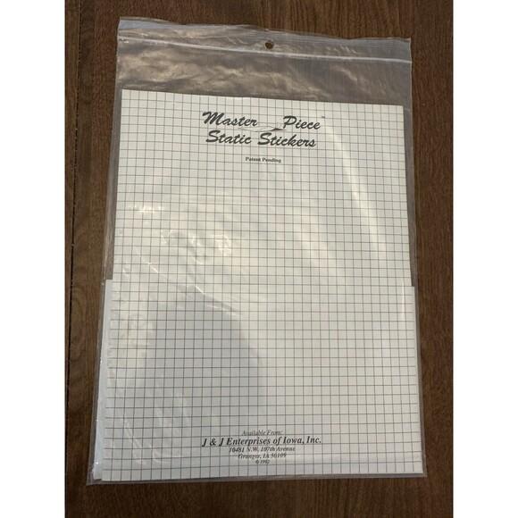 Master Piece Static Stickers For Sewing With Masterpiece Ruler Rotary Guide Pink - Picture 4 of 6